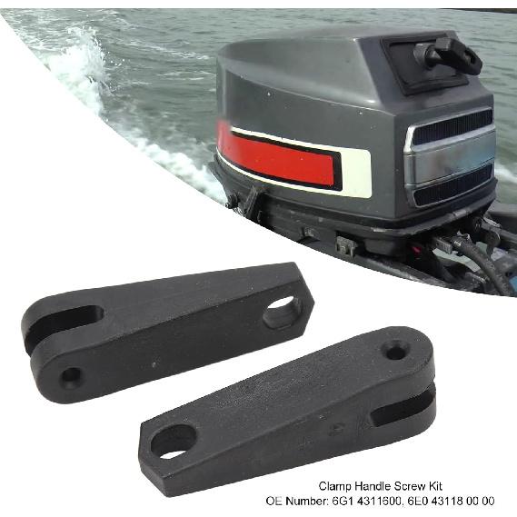 

Clamp Handle Screw Kit , 2 Set RustproofRugged Anti Crack 6E0 43118 00 00 Clamp Handle Assy Screw for Outboard for 8hp 8SN BRACKET