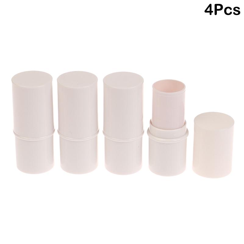 

1/4 шт 6 г многоразовый тюбик для губной помады контейнер для бальзама для губ пустые косметические контейнеры контейнер для лосьона прозрачный дорожный флакон 4Pcs белый