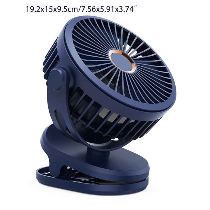 Clip On Fan  Small USB Rechargeable 5000/10000mAh Desk Fan with Battery Operated for Bedroom Home Room Stroller