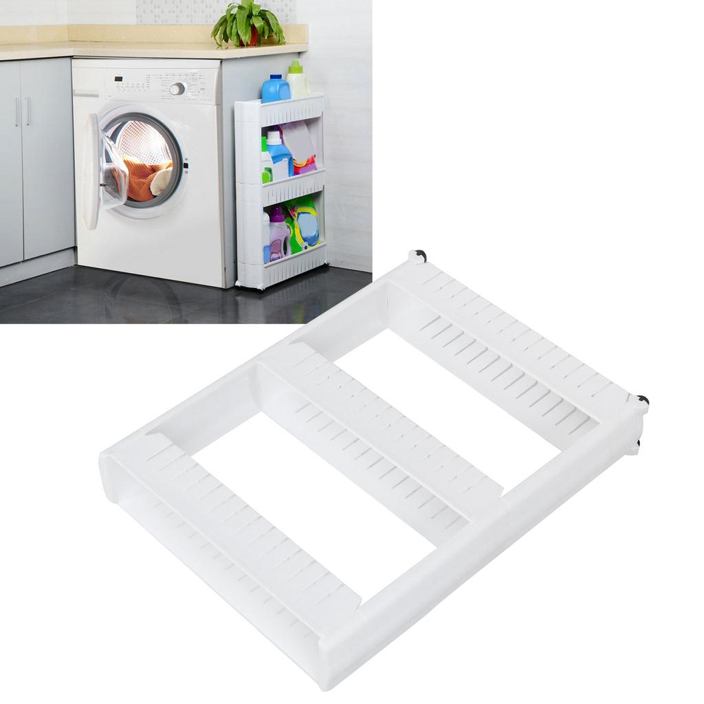 Carrito de Almacenamiento Delgado para Espacios Estrechos Estantería Deslizable para Baño Cocina