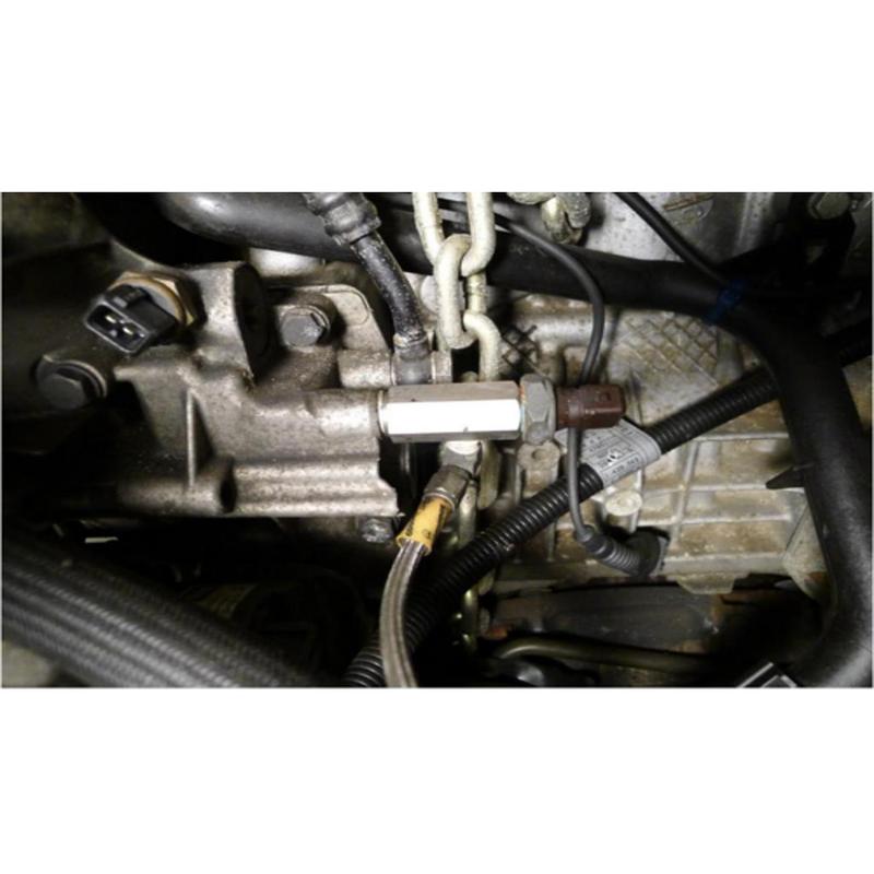 Car BSPT Oil Pressure Sensor Turbo Charger Supply Feed Line Gauge Stainless Steel for Auto Repair