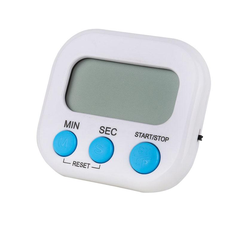 

LED Counter Display Alarm Clock Manual Electronic Countdown Sports Magnetic Digital Timer Kitchen Cooking Shower Study Stopwatch Kitchen Timers white