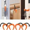 Paquete de 1 Tope de Puerta de Seguridad | Antiaplastamiento, Anticolisión, Material TPU en Negro/Naranja