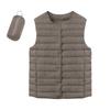 Women's Lightweight Down Jacket, Solid Color, Down Vest With Pockets