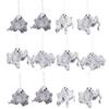 Small Hanging Ghost Decoration Halloween White Mesh Cloth Ghost Tree Ornaments for Outdoor Yard Lawn Haunted House Decor