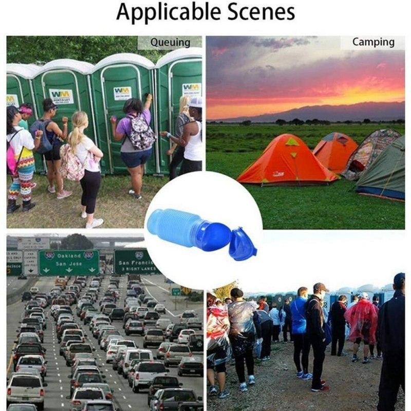 1/2 set Orinatoio Auto Secchio Orinatoio Esterno In Piedi Urina Emergenza Viaggio Portatile Riutilizzabile Restringibile Campeggio Toilette Perdita di Urina
