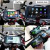 Carabc 5" Motorcycle Carplay Screen, with GPS Navigation IPX7 Waterproof Front & Rear Cameras & TPMS