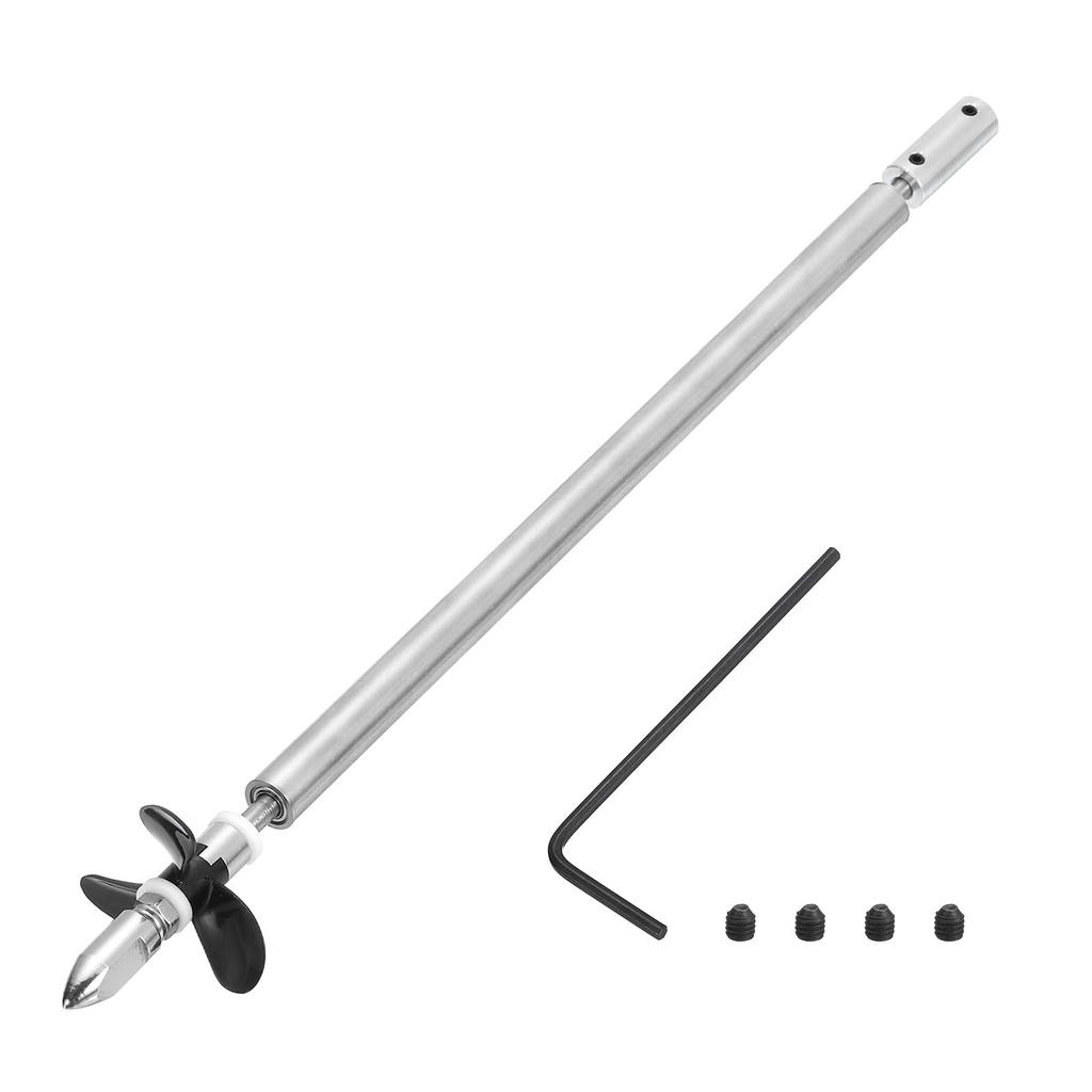 uxcell RC Boat Drive Shaft W Propeller and Coupling Joint Assembly Kit, L250mm Shaft, L200mm Sleeve, D36mm Three Propeller, Fits 4mm Motor Shaft