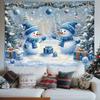 Tapestry Bohemian Style Christmas Snow Landscape