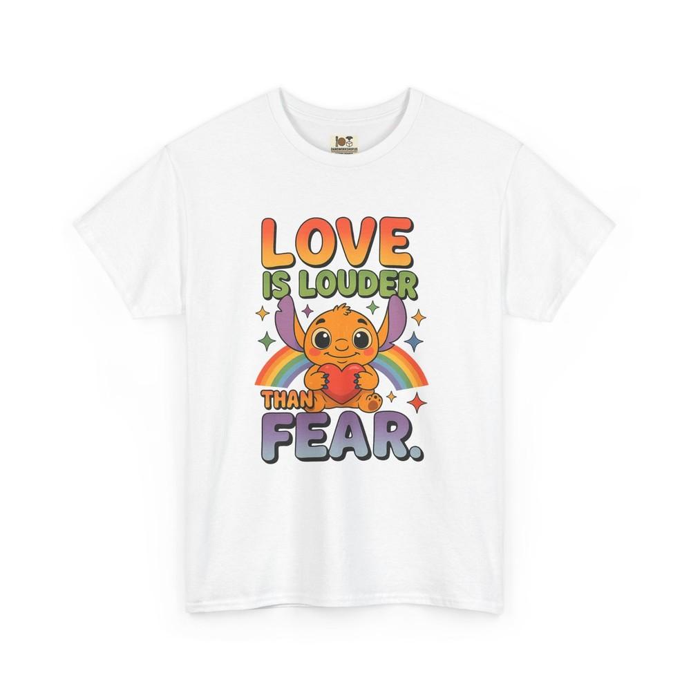 

Love is Louder Unisex Heavy Cotton Tee, Positive Vibes Shirt 4XL