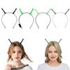 Light Up Antenna Headband Costume Cosplay Accessories Alien Headdress Cosplay Wear Gift for Teens Masquerade