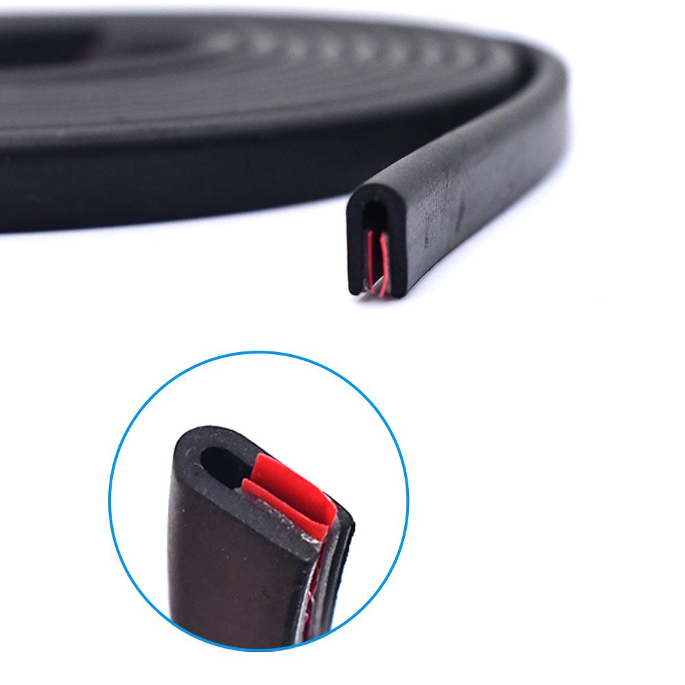 3m Car Door Edge Seal Strip Auto Rubber Side Door Filler U Shape Protector Sealing Strips Noise Insulation Car Accessories