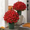 21 Heads Artificial Outdoor Sunset Mums Flowers Multicolor Simulated Flower  for Wedding Decoration