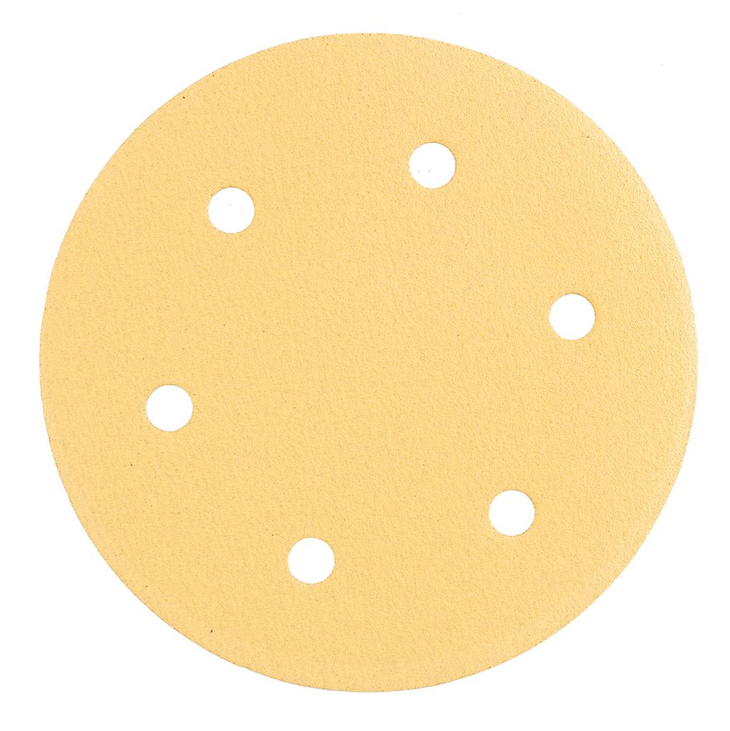 Velcro sandpaper 225 mm, K120, 5 pcs., with 6 holes for sanders 59G264, 59G265