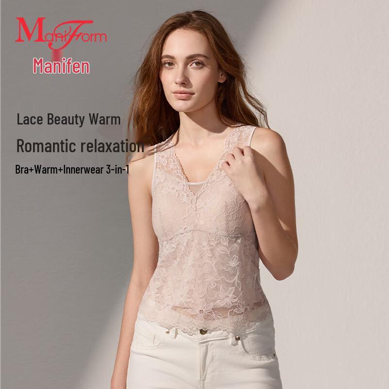 

Maniform Women s Modal Lace Thermal Camisole with Stylish Back L