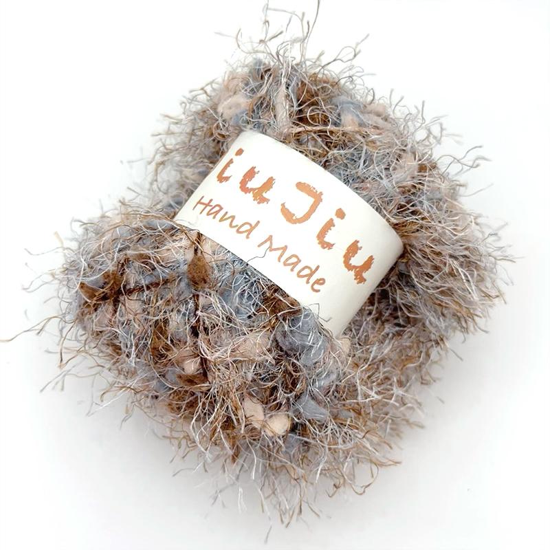 50g Knitted Clothing Accessories DIY Weaving Feather Bean Thread Multi Color Mixed Cute Feather Craft Material