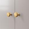 Zinc Alloy Wardrobe Handle Line Design French Cabinet Knob Bright Gold Anti Fingerprint Furniture Handle Shoe Cupboards