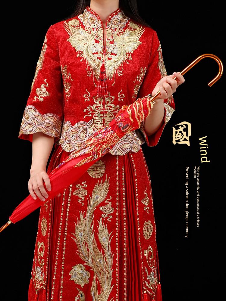 Wedding Red Umbrella, Bridal Umbrella, Red Wedding Umbrella, Traditional Chinese Wedding Umbrella, Red Umbrella for Wedding Celebrations, Red