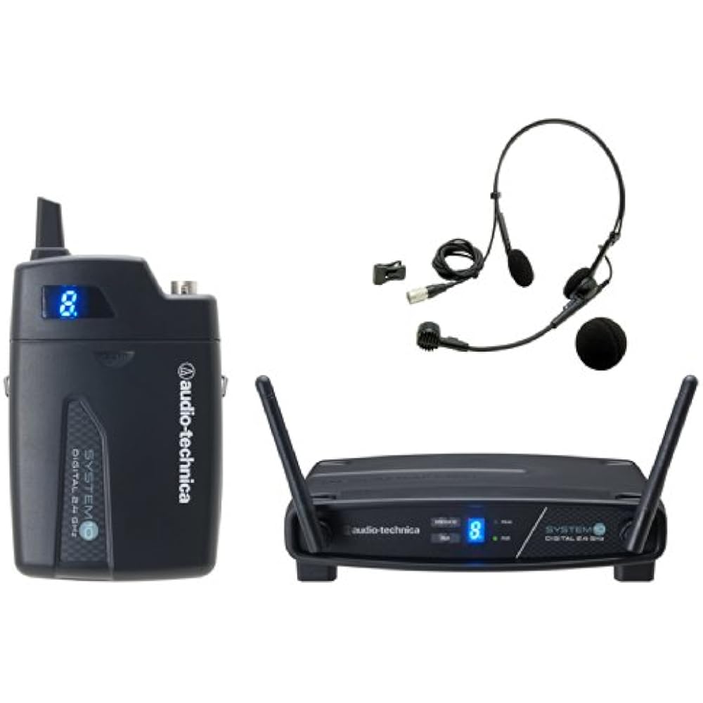 

Audio-Technica 2.4GHz Digital Wireless System Headphone ATW-1101/H Headset with Microphone SYSTEM...