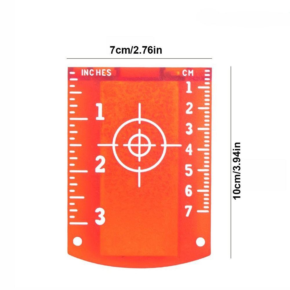 2Pcs Double Scale Laser Level Target Board Red/Green Magnetic Target Plate Measuring Tool