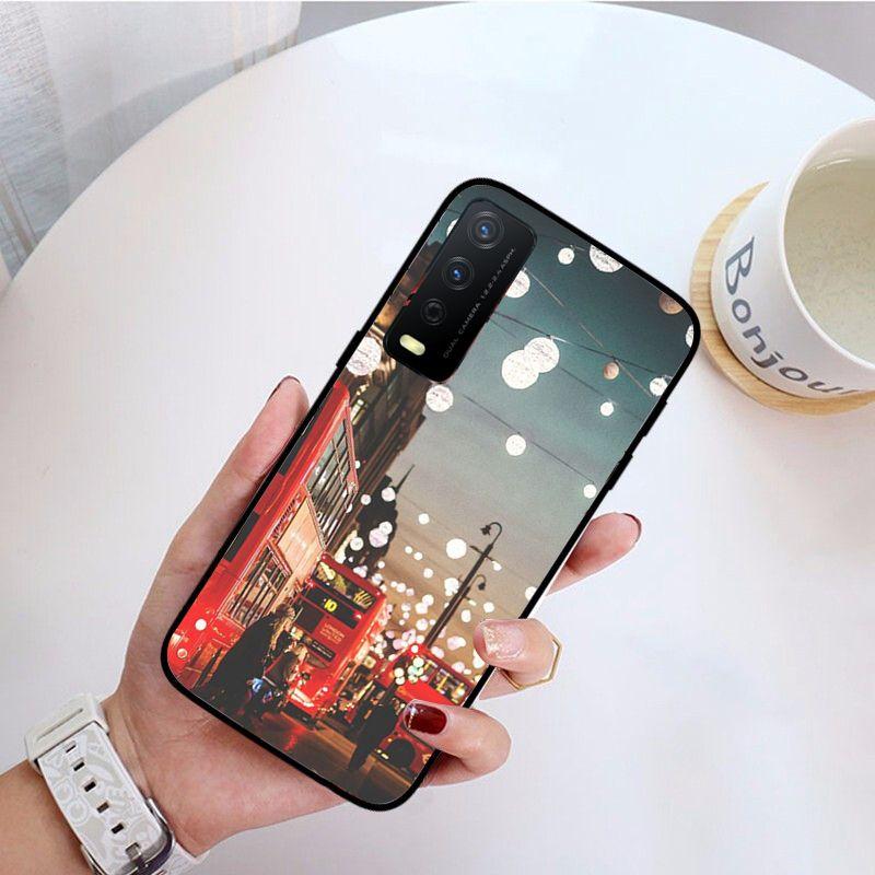 London Bus funda Handyhülle Für vivo Y31 Y30 Y33S Y11S Y12S Y17 Y20 Y20S Y21 Y21S Y1S Y53S Y15 Y19 Y91C V23 5G Hüllen coque