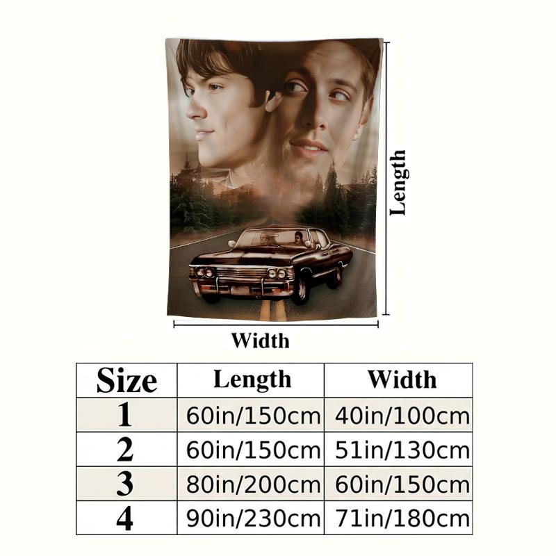 Supernatural Wall Tapestry Aesthetic Wall Hanging Printed Fabric Blanket Decorative Tapestries For Bedroom Living Room Home Decor