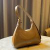 Classic Vintage Women Single Shoulder Bags 2026 New Temperament Commuter PU Leather Handbags Elegant Office Lady Underarm Bag