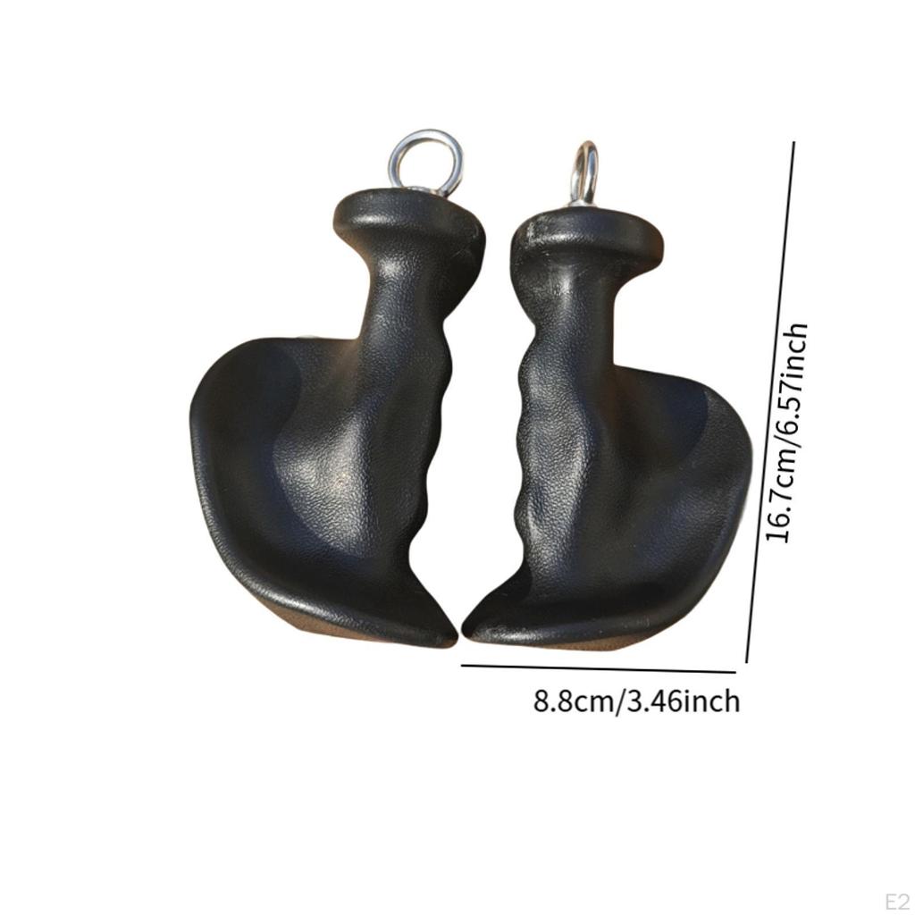 2Pcs Pull Up Grips Handles Exercise Equipment Fitness Home with Rings Workout Grip Strength
