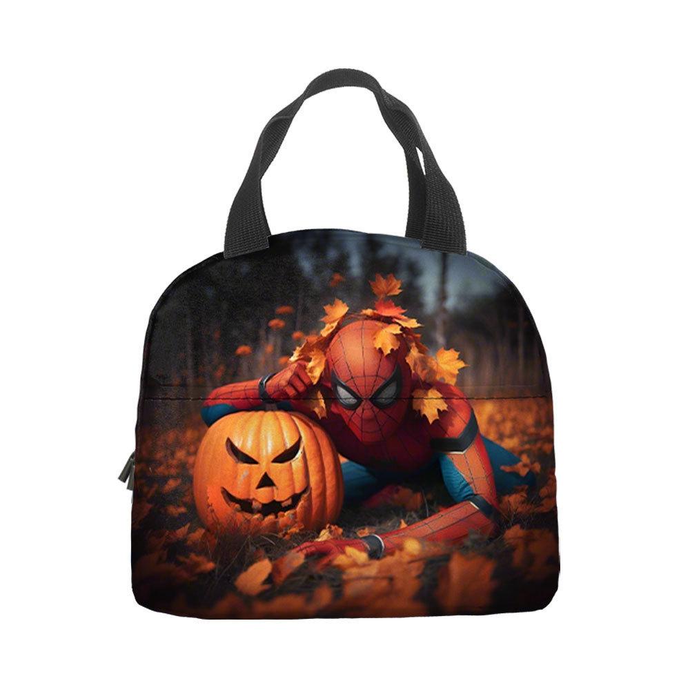 Spider-Man Handheld Bento Bag Insulation Bag Lunch Box Bag Lunch Bag with Lunch Bag Lunch Box Storage Bag