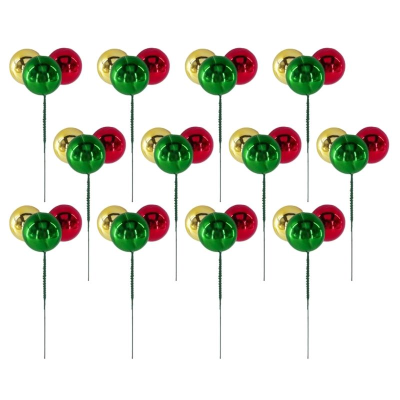 

12Pieces Unbreakable Bendable Christmas Ball Ornaments With Metallics Finish Indoor and Outdoor Holiday Decorations 1