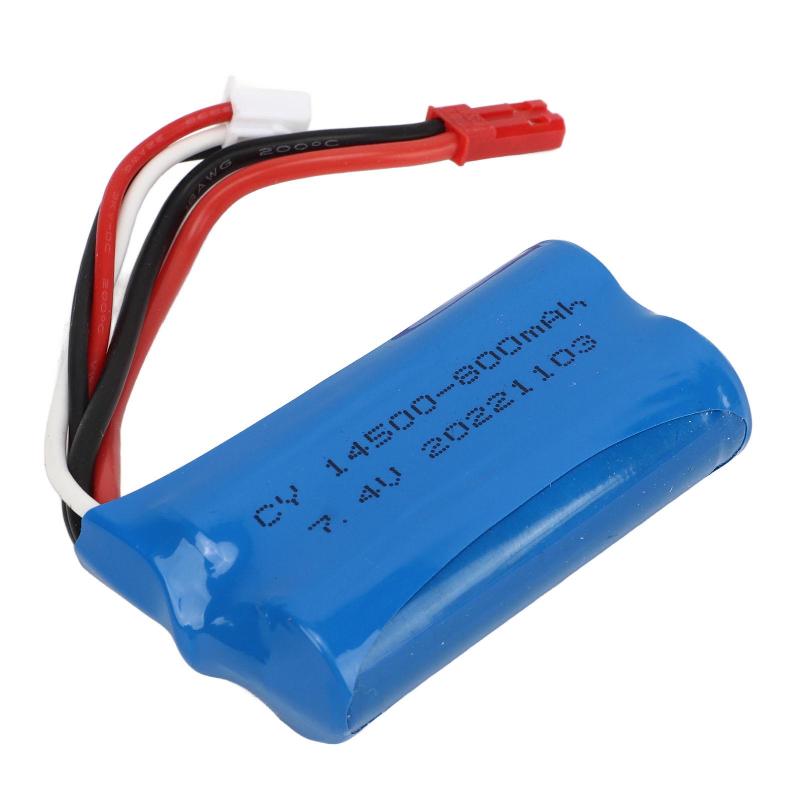 

RC Battery Pack 7.4V 800mah Li Ion RC LiPo Battery Replacement for WL917 RC Toys