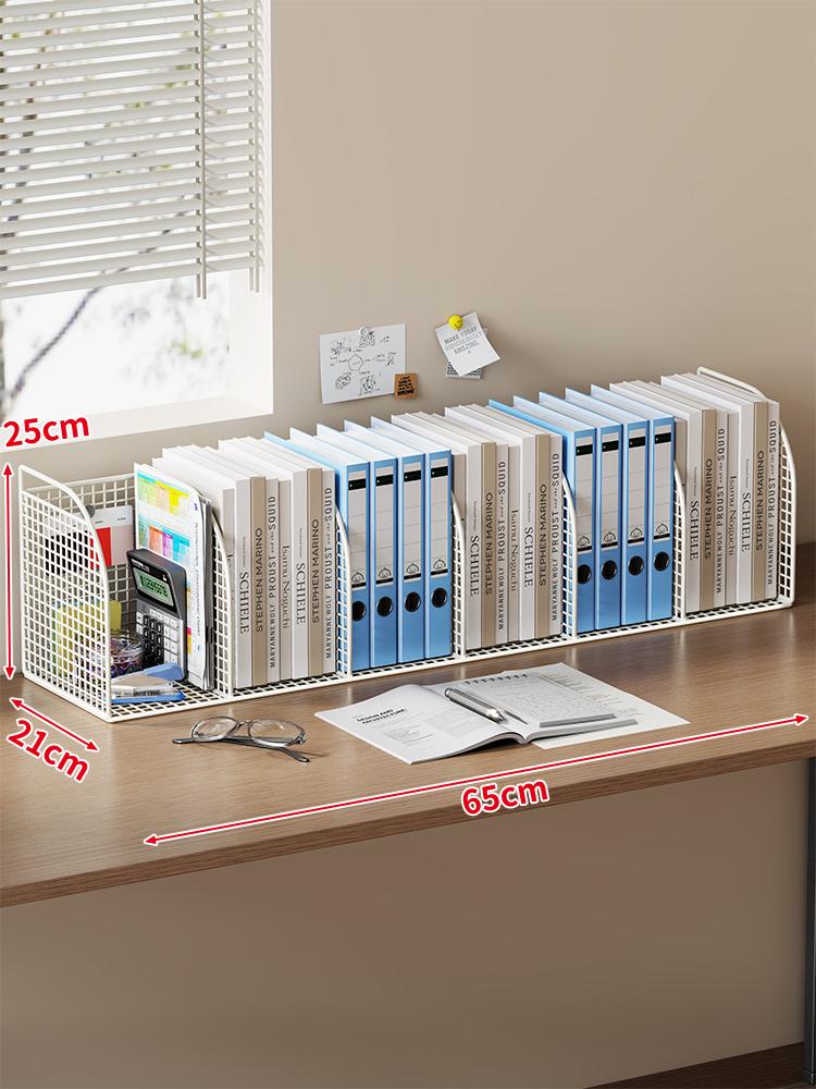 Schreibtisch-Akten- und Buchorganisator: Bücherregal, Regal, Buchstütze, Aktenaufbewahrung, Archivbox