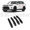 For 2024-2025 Toyota Grand Highlander Door Handle Cover Trims Carbon Fiber Black