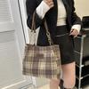 Fashionable Womens Large Capacity Brown Shoulder Bag With Unique Street Style Elements