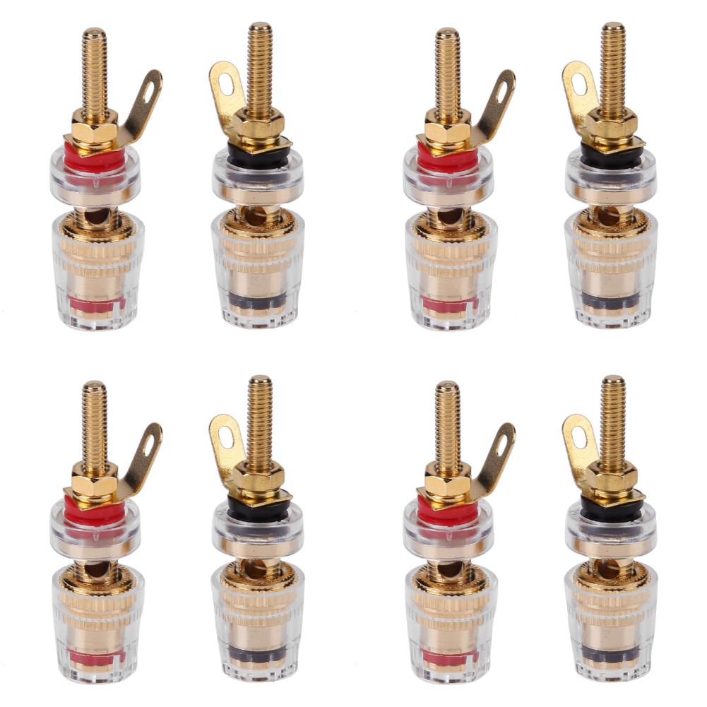 2-20Pcs Brass Crystal Binding Post for Thread Audio Speaker Amplifier Banana Plug 4mm Jack Terminals Connector Easy installat