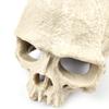 1 Set Resin Skull Aquarium Decor – Fish, Shrimp & Reptile Breeding Cave with Built-in Bubbler Stone for Oxygenation | Halloween Fish Tank Ornament