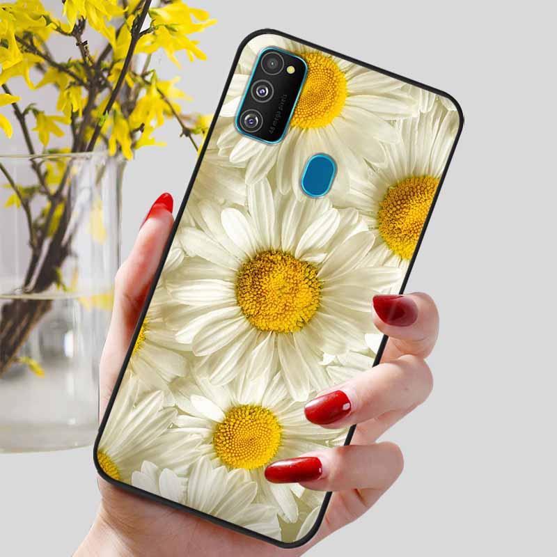 Funda para Samsung Galaxy M21 Funda Trasera de Silicona TPU Suave para Fundas de Teléfono Galaxy A21S M30S M31 M 21 M21S M31S Carcasas Negras Coques