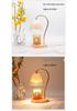 Luxury Glass Aroma Wax Melt Lamp - Fragrance Candle Light for Bedroom, Bedside Table, or Desk. Ideal Decorative Gift.