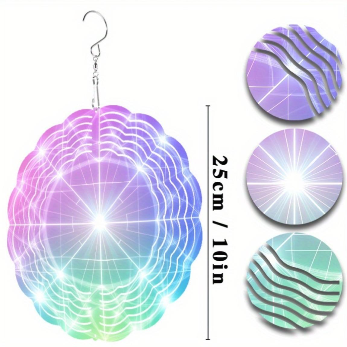 

10 Inch Hanging Wind Chime Metal Garden Decor for All Seasons No Electricity Needed Dynamic Art Design 360 Degree Hook for Outdoor Indoor Use 01A