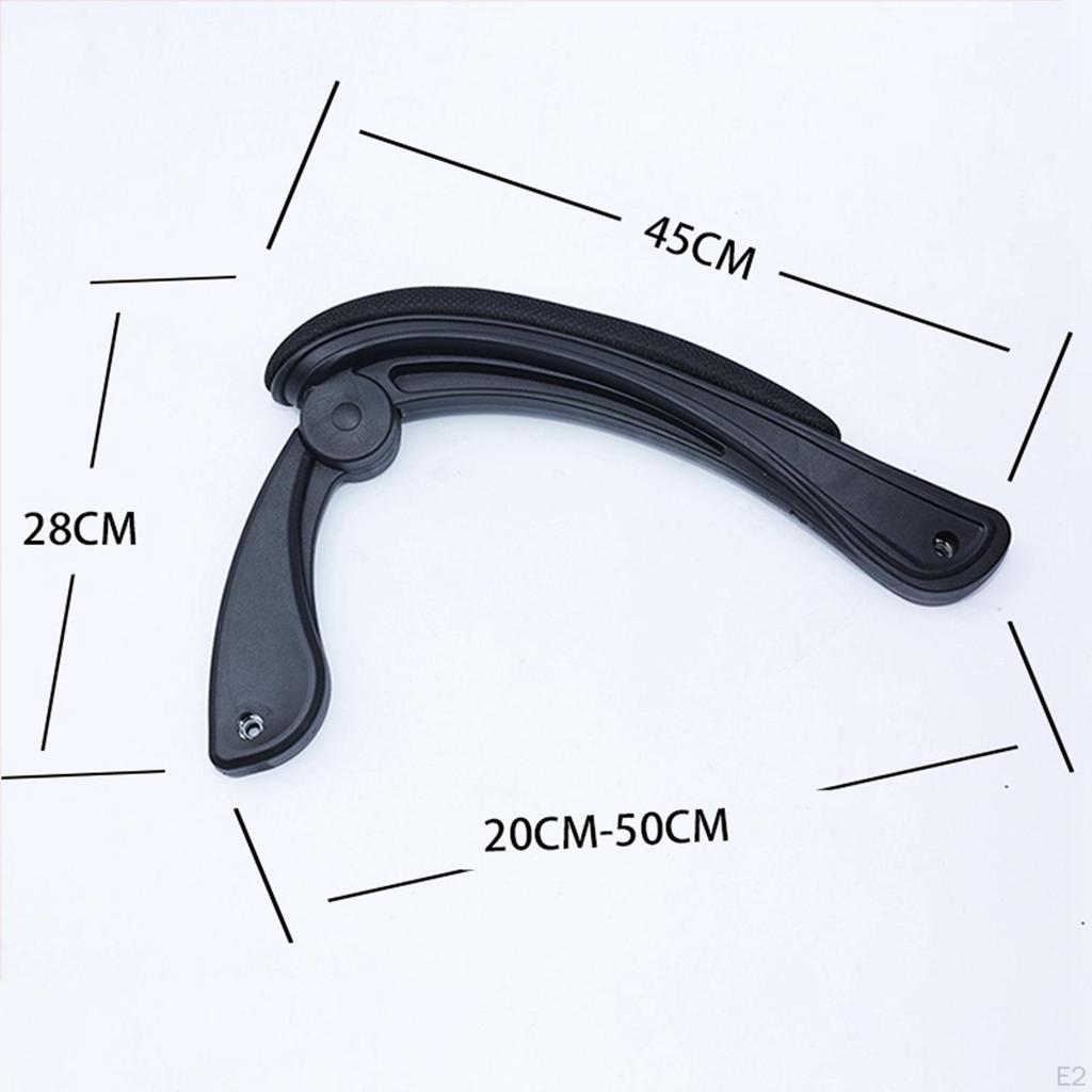 1 par justerbare armlener til kontorstol, armlener med puter for de fleste gaming-svingstoler, enkle