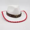 Tibetan Vacation Hemming Top Hat Men'S And Women'S Hat Cowboy Hat Simple Ethnic Style Jazz Hat
