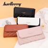 Designer Long Wallet For Ladies With Quilted Pattern And Antitheft Features For Casual Outings