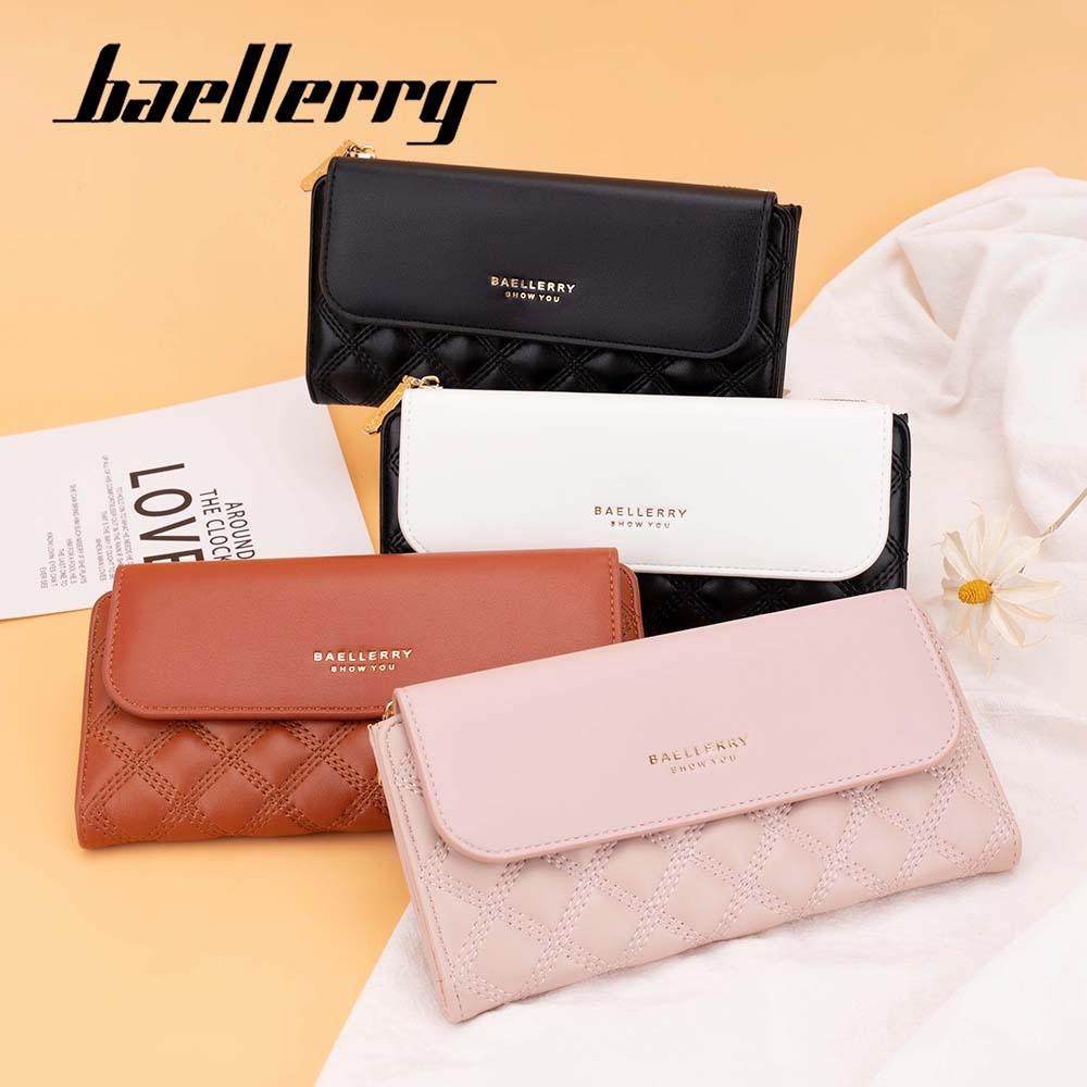 Designer Long Wallet For Ladies With Quilted Pattern And Antitheft Features For Casual Outings