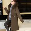 One-piece, Three-wear Jacket for Women with Inner Liner, Mid-length, Over-the-knee Detachable Cotton Jacket, Thickened Cotton Jacket