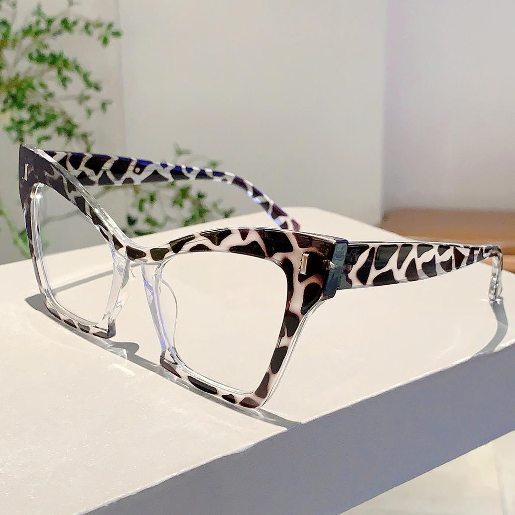 Vintage Leopard Trends Frames Women Fashion Brand Decor Eyeglasses Popular Oversize Po Multi Color Ladies Eyewear