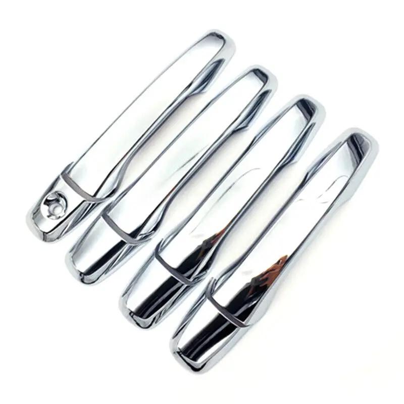 

For Ford Explorer 2011 2012 2013 2014 2015 2016 2017 2018 Car Door Handle Cover Sticker Moulding Trim Protective Accessorie Chrome No Hole