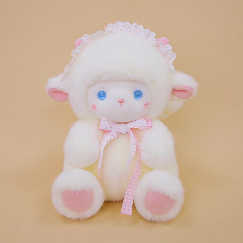 20-40cm Angel Lamb Plush Toy Decoration Sofa Back Cushion Comfort Companion Doll Soft Pillow Room Cute Little Sheep Girl Gift