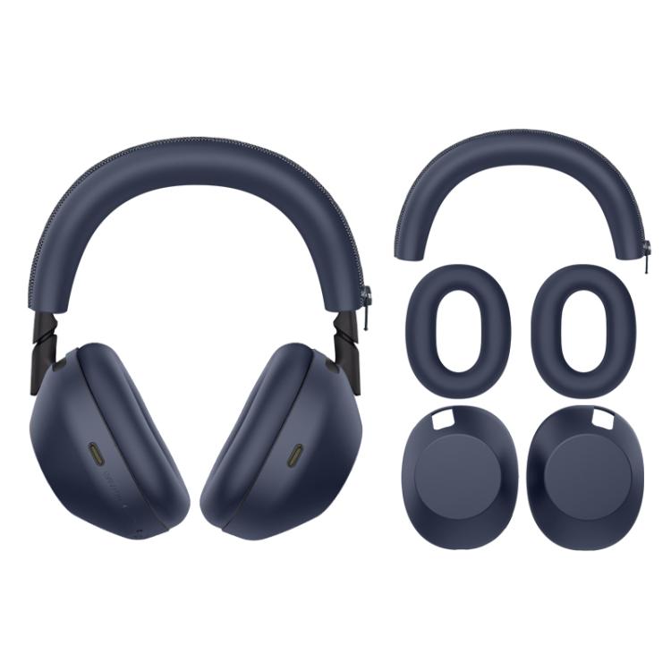 Solid‑Color Soft Silicone Headset Protective Cover Set for Sony WH‑1000XM6 Wireless Over‑Ear Headphones, Anti‑Scratch Full‑Shell Protective Kit