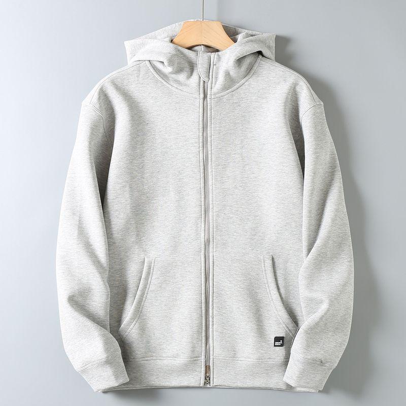 Original Export Designer Line Heavyweight Couple's Style Autumn Unisex High-End Basic Versatile Cardigan Sweatshirt Jacket