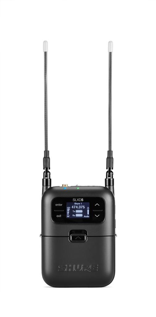 Shure Single Channel Portable Digital Wireless Receiver Professional Singer Vocal Performance Live Event Presentation Speech Conference Video